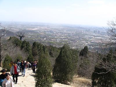 From the top of Badachu overlooking the outskirts of Beijing
