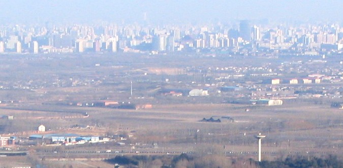View of Beijing from Fragrant Hills 