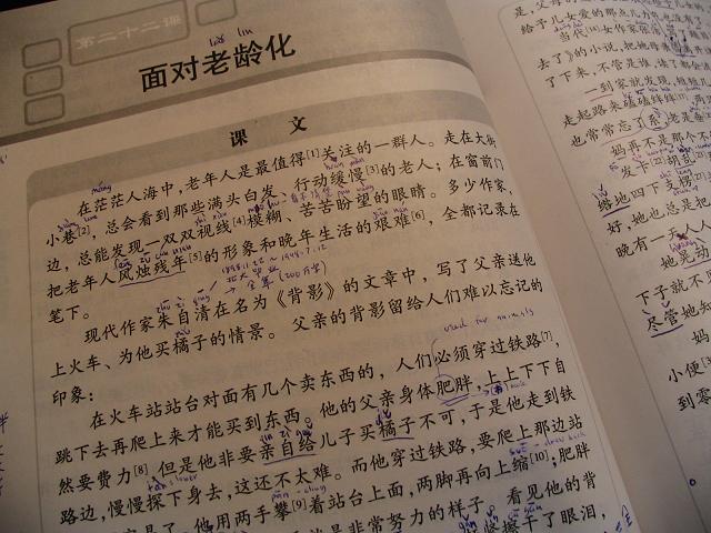 A picture of my Chinese textbook
